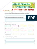 Examen 04 de Producción de Textos para Tercero de Primaria