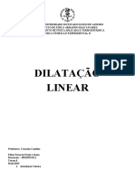 Dilatação Linear
