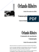 Orlando Ribeiro - Programa-Comemoracoes