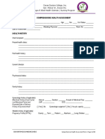 20 21 Comprehensive Health Assessment Form