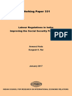 Labour Regulations and Social Security Framework in India