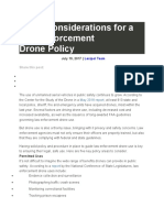 5 Key Considerations For A Law Enforcement Drone Policy: July 19, 2017