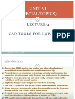 Low Power CAD Tools Lecture