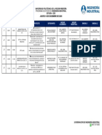 Horario Presentaciones Estadã - A - Jueves 10 Dic