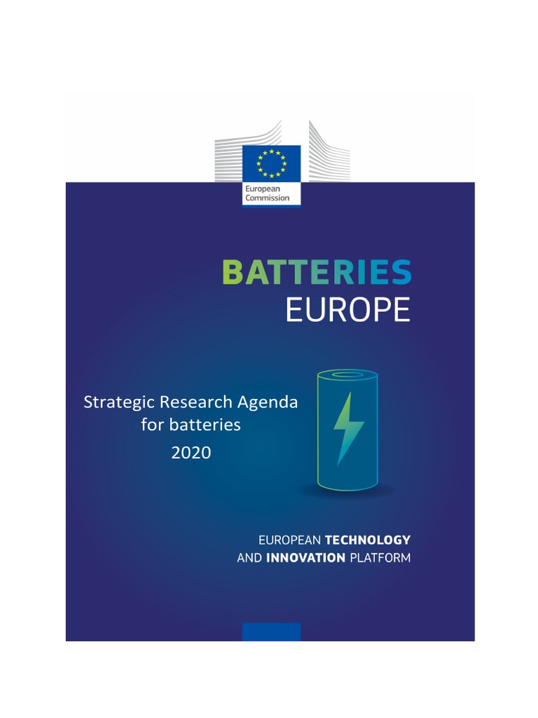 Strategic Research Agenda for Batteries 2020 | PDF | Sustainability ...