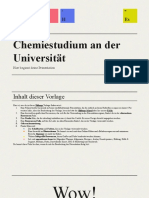 Chemiestudium an Der Universtiät by Slidesgo