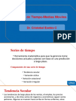Series de Tiempo-Medias Moviles: Dr. Cristobal Exebio C