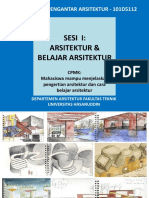 1 PENGANTAR ARS Arsitektur Belajar Arsitektur