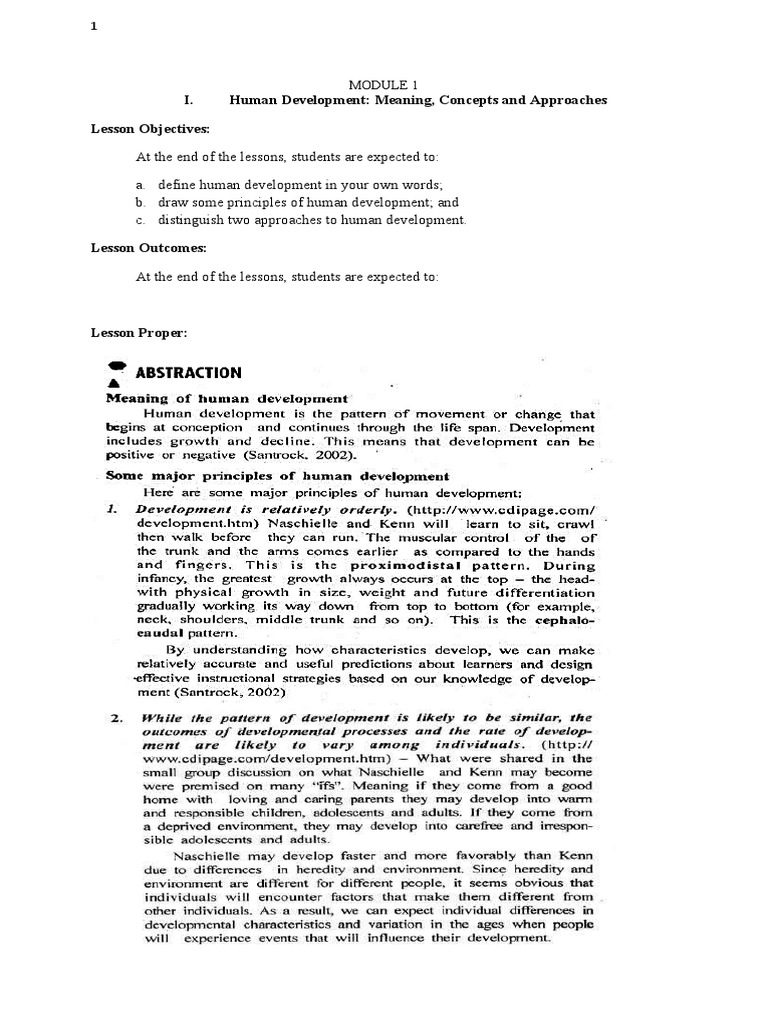 Human Development: Key Concepts and Goals | PDF