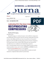 Lubricating Oil & Tear - Down Analysis