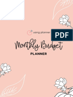 Uang Planner - Monthly Budget (English)