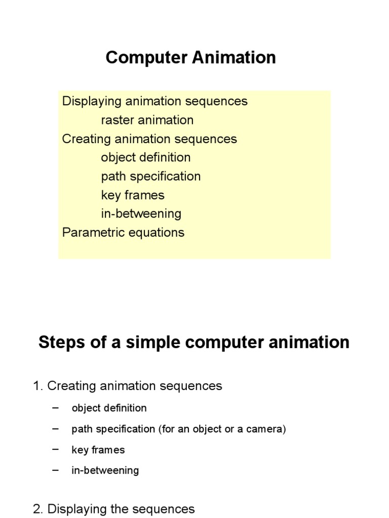 6 Three D Animation | PDF | Interpolation | Animation