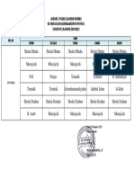 Jadwal Pelajaran 21.22 Daring KELAS 1 PA