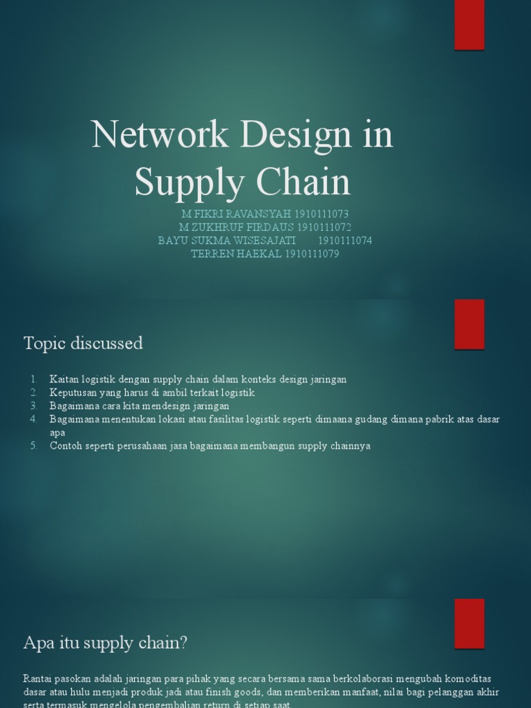Network Design in Supply Chain | PDF | Bisnis | Komputer
