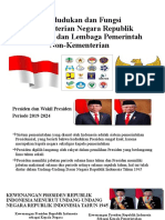 Kedudukan Dan Fungsi Kementerian Negara Republik Indonesia Dan LPNK