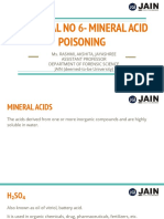 Mineral Acid Poisoning: Symptoms, Tests & Fatal Doses