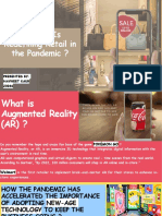 How AR Is Redefining Retail in The Pandemic ?: Presented By: Navneet Kaur 23046