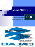 Bajaj Auto LTD: IT Is Lowest Cost Scooter Manufacturer of World