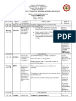 Philippine high school weekly home learning plan