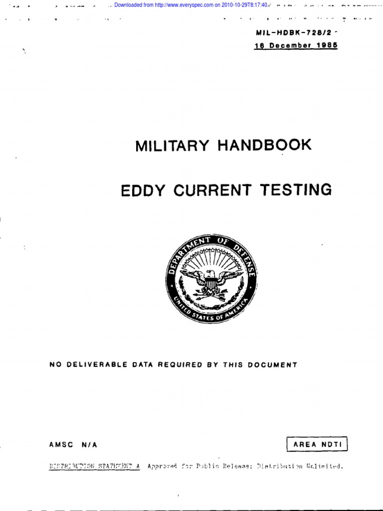 Eddy Current Testing Handbook | PDF | Inductor | Inductance