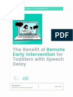 Early Intervention For Speech Delay