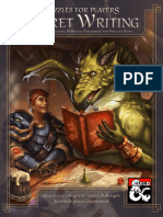 Dungeons & Dragons 5th Edition Puzzles For Players Secret Writing