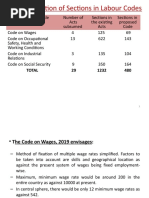 Rationalization of Sections in Labour Codes: Total 29 1232 480