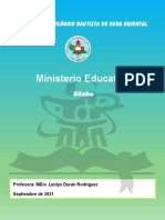 Ministerio Educativo - Sílabo