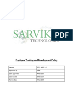 Sarvi71817e4600-1-STPL - Training Policy