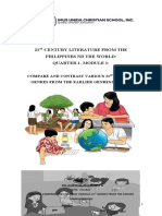 1st Quarter-Module 2-21st Century Literature From The Philippines and The World