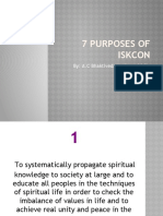 7 Purposes of Iskcon: By: A.C Bhaktivedanta Swami Srila Prabhupada