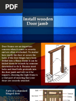 Install Wooden Door Jamb