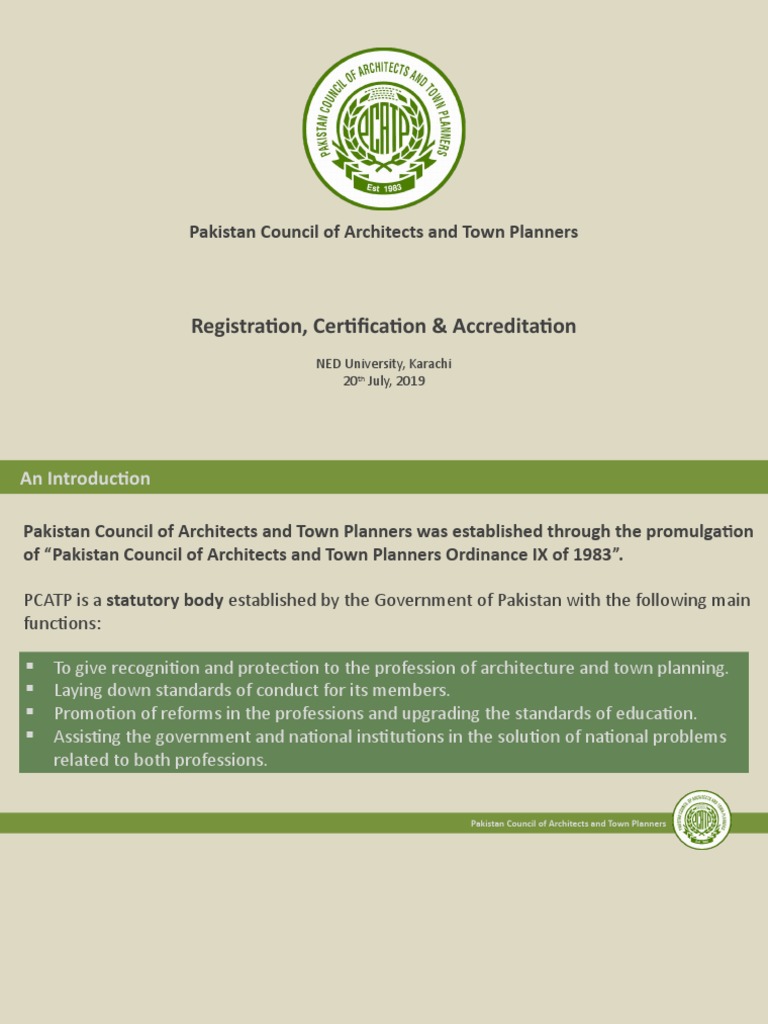 PCATP Registration and Accreditation Guide | PDF | Architect | Curriculum