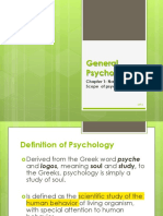 General Psychology: Chapter 1: Nature and Scope of Psychology
