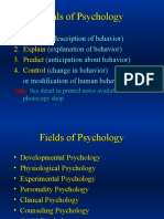 Goals and Fields of Psychology in 40 Characters