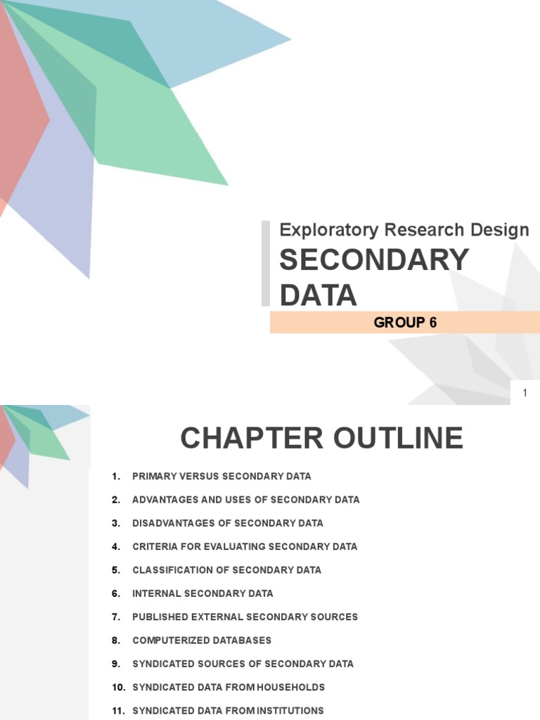 Group 6 Chap 4 Pdf Databases Marketing Research