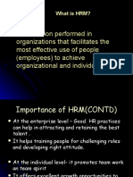 The Function Performed in Organizations That Facilitates The Most Effective Use of People (Employees) To Achieve Organizational and Individual Goals