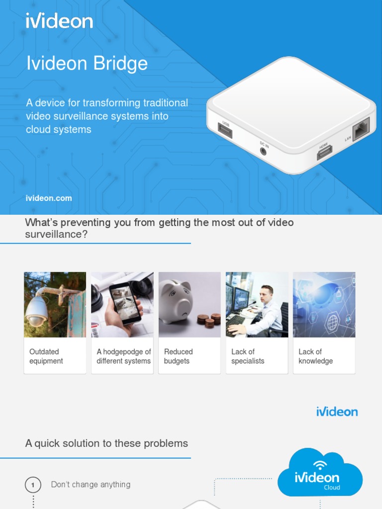 Ivideon Bridge: A Device For Transforming Traditional Video ...