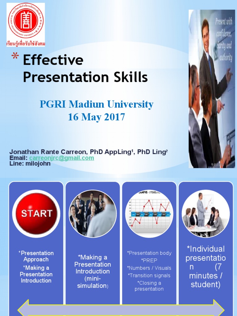 Effective Presentation Skills PDF Cognition Communication