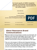 Studying The Brand Equity of GNRC Hospitals Among The People of Guwahati and Developing Communication Strategy For The Rejuvenation of The Brand GNRC