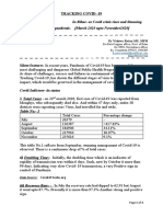 Tracking Covid - 19: DR Vishwa Ratan MS, MPH