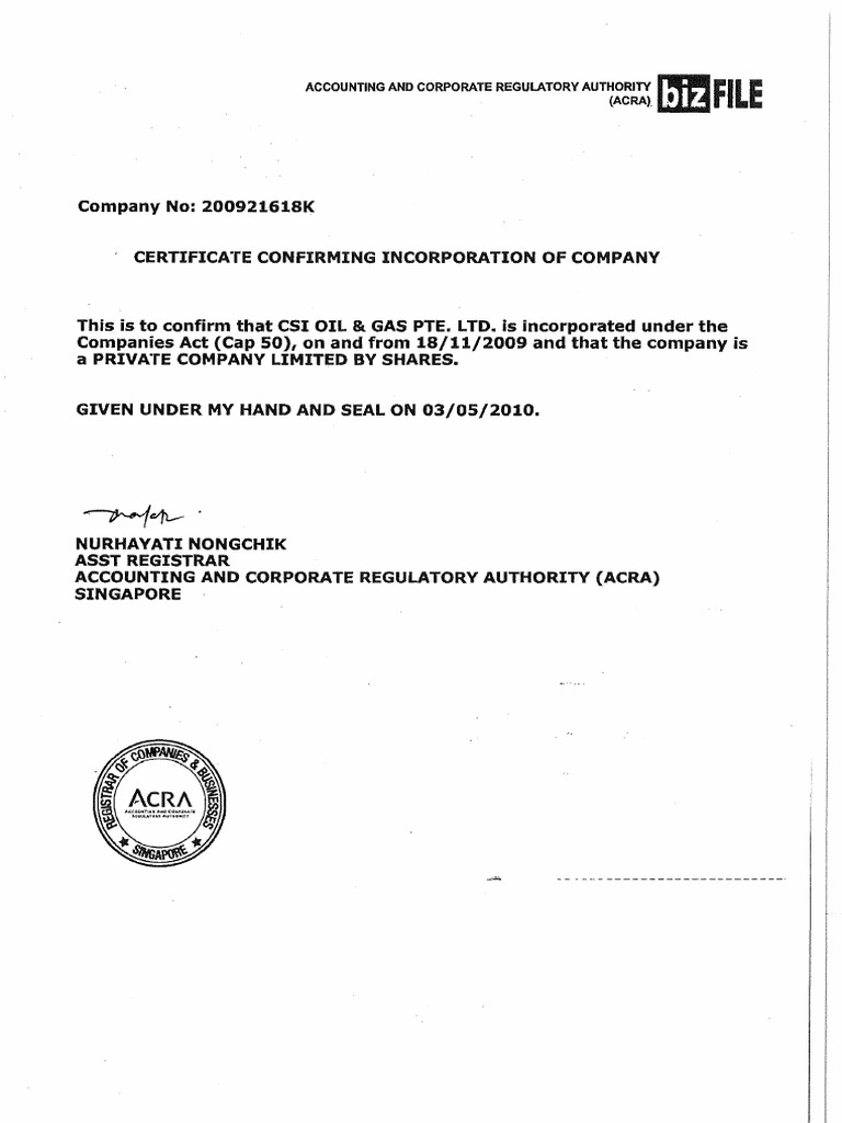 2.4 Csi Certificate of Registration PDF