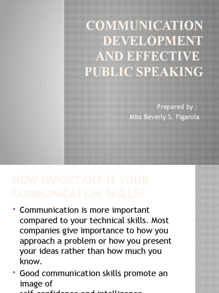 Mastering Communication & Public Speaking | PDF | Communication ...