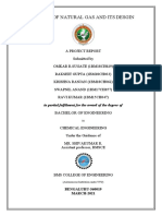 Drying of Natural Gas and Its Desgin: in Partial Fulfilment For The Award of The Degree of