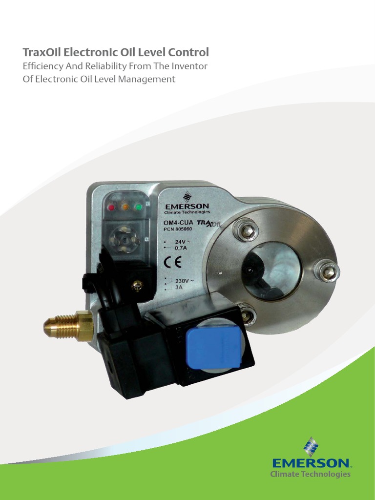 Traxoil Electronic Oil Level Control PDF Sensor Light Emitting Diode