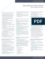 Python Regular Expression Cheat Sheet