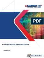 IPO Note - Krsnaa Diagnostics Limited