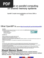 A Tutorial On Parallel Computing On Shared Memory Systems