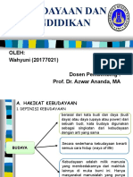 LIP WAHYUNI (20177021) Kebudayaan Dan Pendidikan