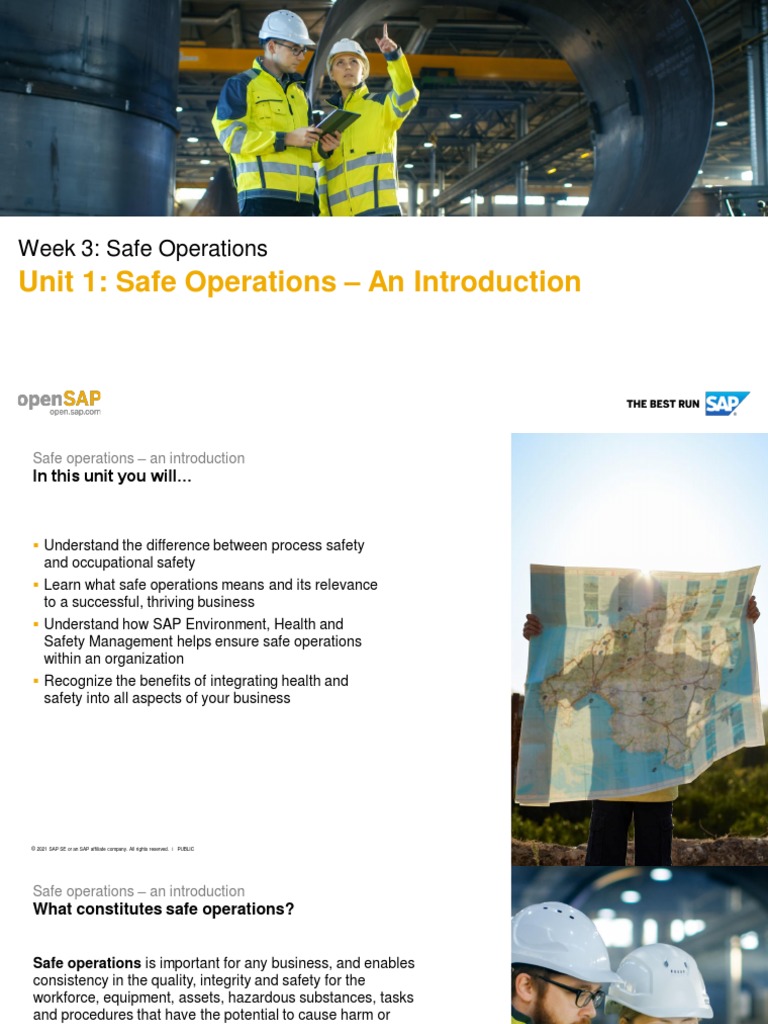 Unit 1: Safe Operations - An Introduction | Download Free PDF ...